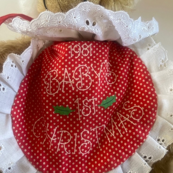 RARE!! Hermann spielwaren bear  Mohair Jointed Limited Edition Christmas 1981 - Picture 10 of 13